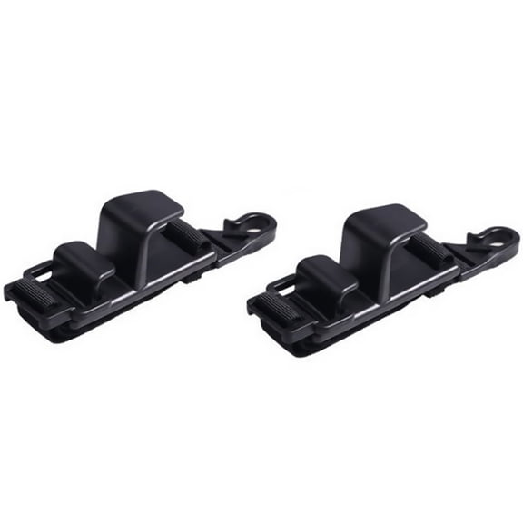 NIAIZEK Car Headrest Hooks 2-Pack Black - Space Saving Hangers for Backseat Storage Organizer