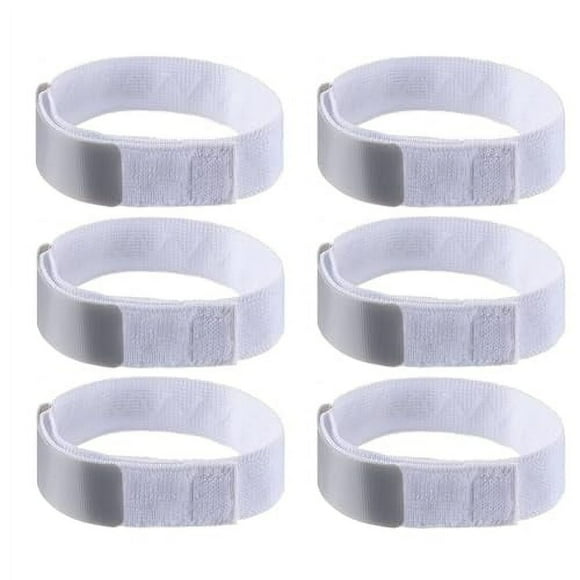 Adjustable Hook and Loop Leg Strap Foley Catheter Stabilization Device Urinary Drainage Tube Holder with Anti Slip Silicone Grip Gray (6 Pack)