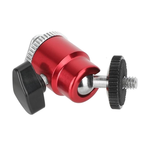 Adjustable Hot Shoe Ball Head Mount with 1/4 Screw Top Camera Accessory Adapter for Photographers, Videographers, and Sm