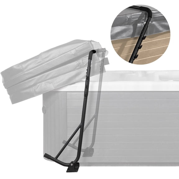 Adjustable Hot Tub Cover Lifter, Under-Mounted Spa Cover Lift System for Rectangular Tubs, 31.5"-41.3" Height & 57"-92.5" Width Range