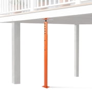 Adjustable House Floor Jack - Heavy-Duty Joist Beam Support, 18,000 lbs Capacity for Basement Leveling & Lifting - Construction Screw Jack - Orange Red, 56-100in
