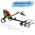 thumbnail image 1 of Adjustable Hoverboard Seat attachment Hoverboard go kart Conversion Kit Accessories for Hoverboard in 6.5"-10" Graffiti, 1 of 5