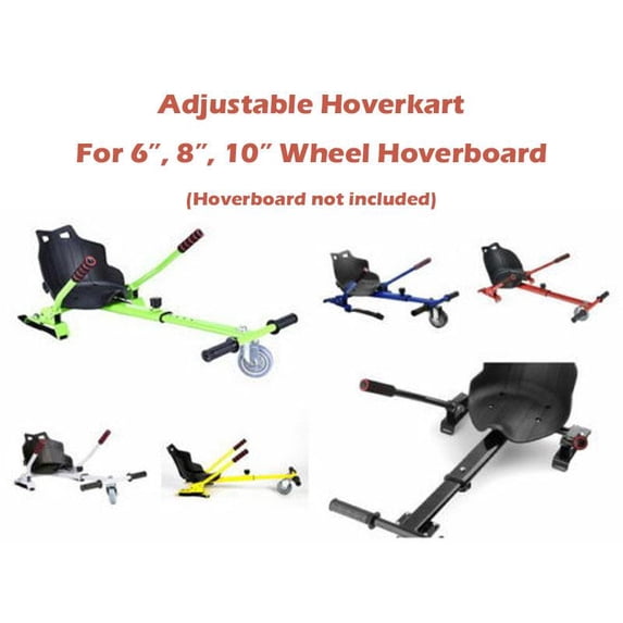 Adjustable Hoverkart Electric Go-kart Conversion Kit Hoverboard 6" 8" 10" I HK02_G