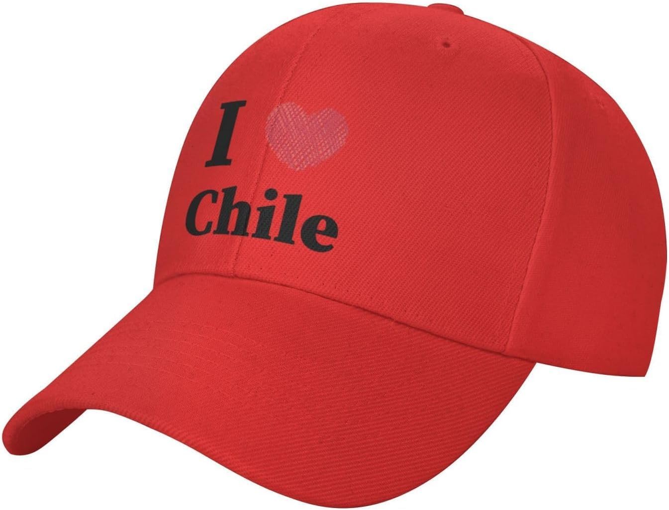 Adjustable I Love Chile Baseball Caps for Men Women Hat Truck Driver
