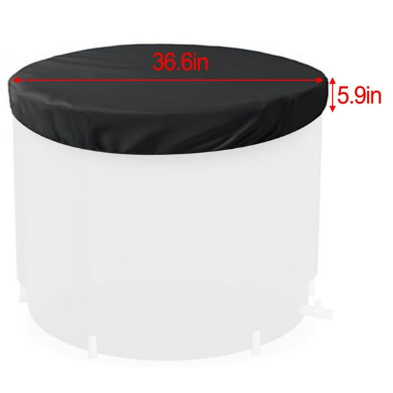 Adjustable Ice Bath Cover Elastic Design For Secure Fit Protects Cold Plunge From Leaves And Dust Easy Storage