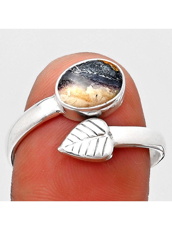 Adjustable - Indian Blanket Jasper 925 Sterling Silver Ring s.9.5 Jewelry R-1440 SDR186968