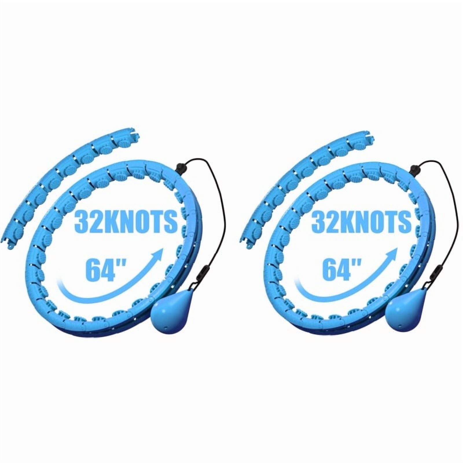 Adjustable Infinity Weighted Fitness Hoop for Adults - 32 Detachable ...