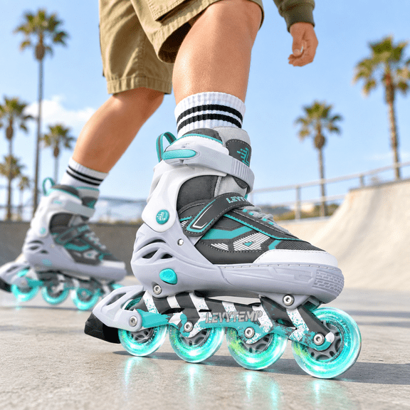 Adjustable Inline Skates For And Adults Outdoor Beginner Roller With All Light Up Wheels Men Women