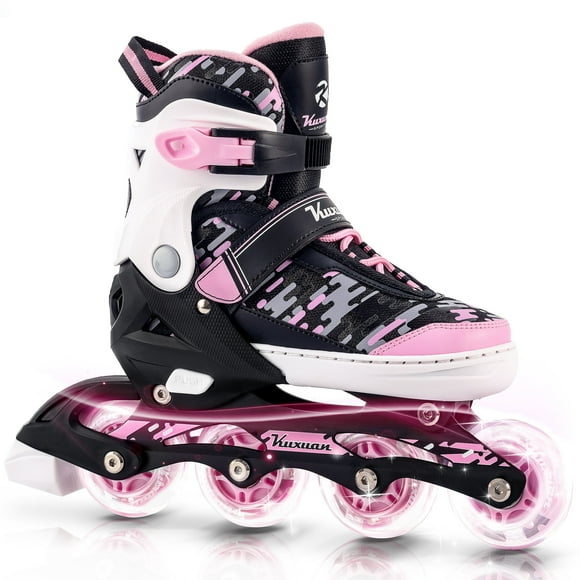 Adjustable Inline Skates for Kids Boys Girls Women Beginner Fun Illuminating Outdoor Skates