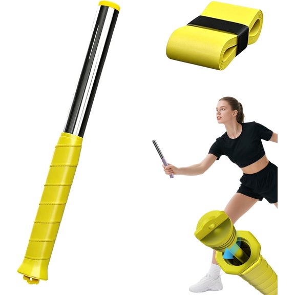 Adjustable Intensity Badminton Swing Trainer, Badminton Power Trainer with Magnetic Resistance, Sound Feedback Single-Player Indoor for Wrist Strength & Smash Power