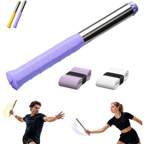 Adjustable Intensity Badminton Swing Trainer, Sound Feedback Tool for Smash Technique and Professional Players, 11.8 inch