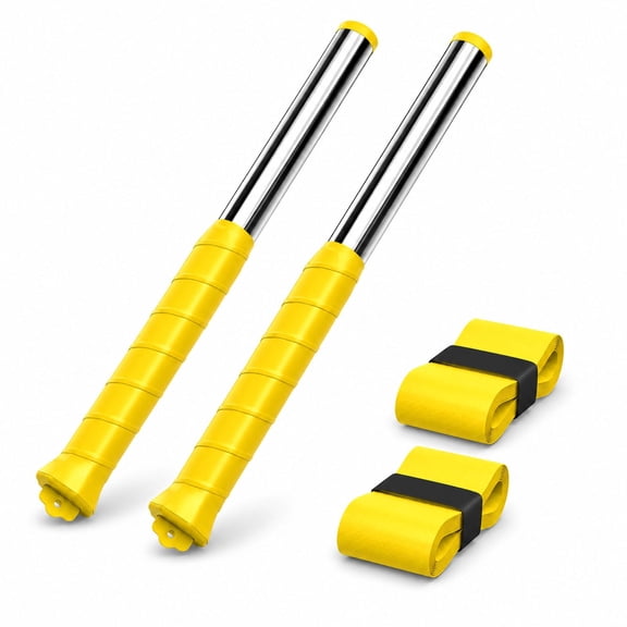 Adjustable Intensity Badminton Swing Trainer, Stainless Steel Grip Training Aid for Strength, Swing Correction & Precision Practice