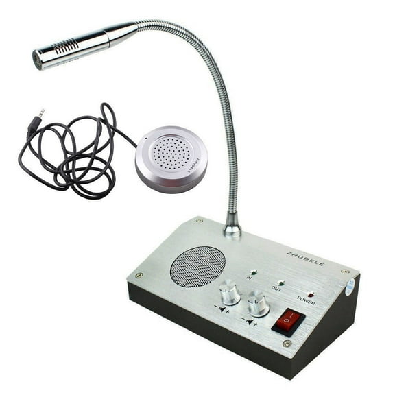 Adjustable Intercom Announcement Window Intercom System Dual way Intercommunication Microphone For School, Office, Bank,Station ,Securities Company,Hospital,Station