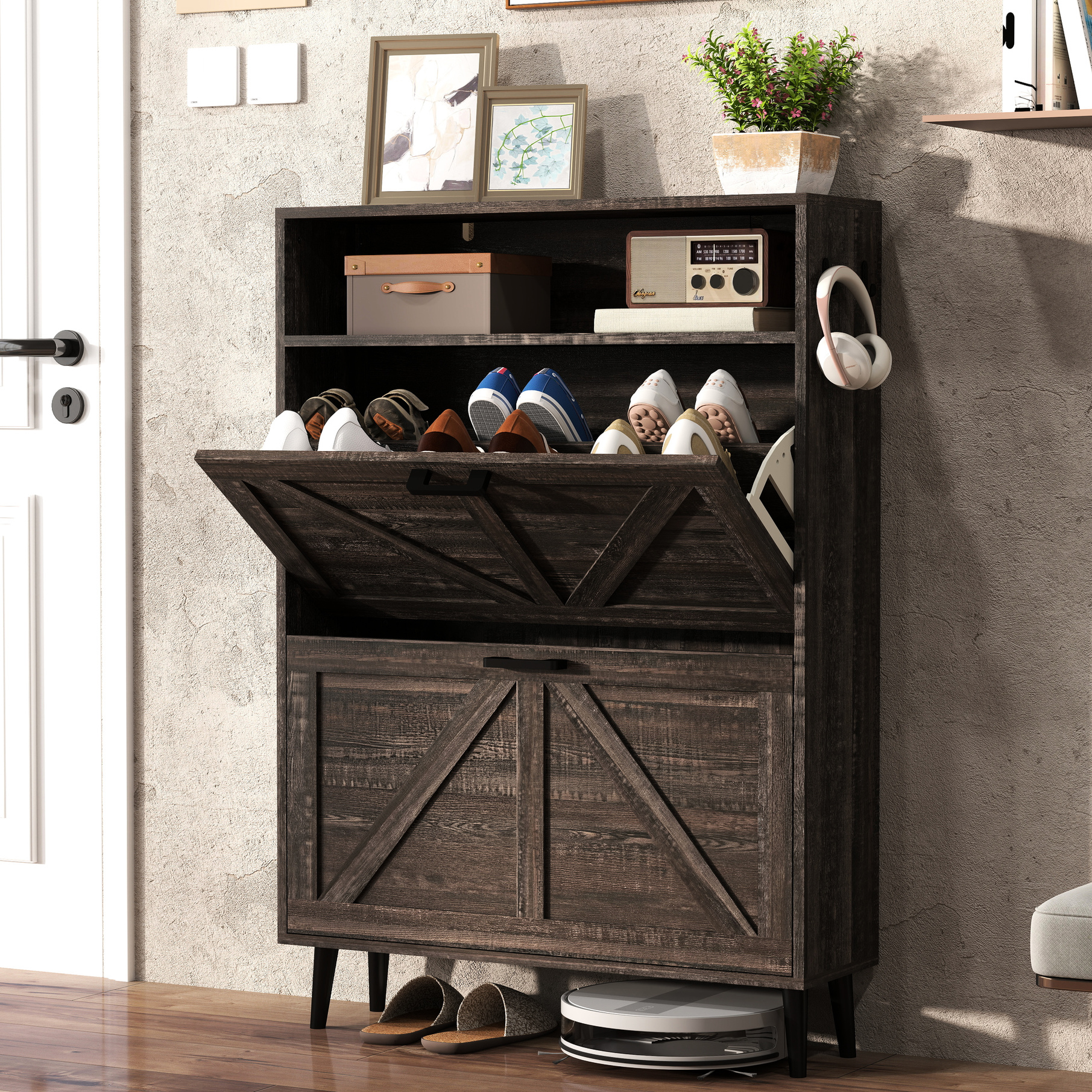 Customize Shoe Rake Adjustable Interior Shoe Rack+Suit Different Shoe Sizes”-“Shoe Storage ...