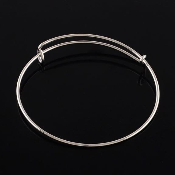 Adjustable Iron Expandable Bangle Making Platinum 0.15cm Inner Diameter: 2-1/2 inch(6.2cm)