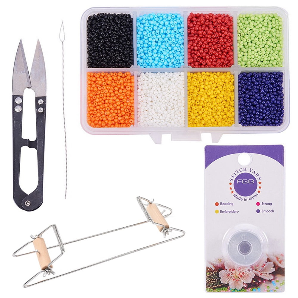 Adjustable Iron Jewelry Tools For Stringing Beads with Wood Findings Mixed Color 31.5x6.5x7.5cm DIY