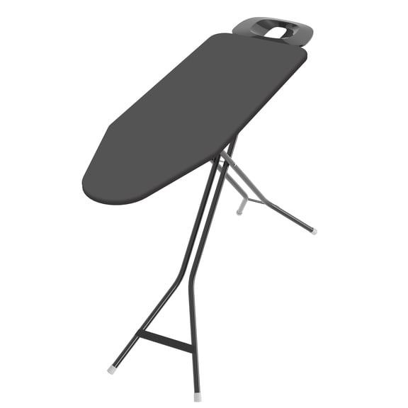 Adjustable Ironing Board with Iron Rest, Metallized Cotton Cover, Made in Italy