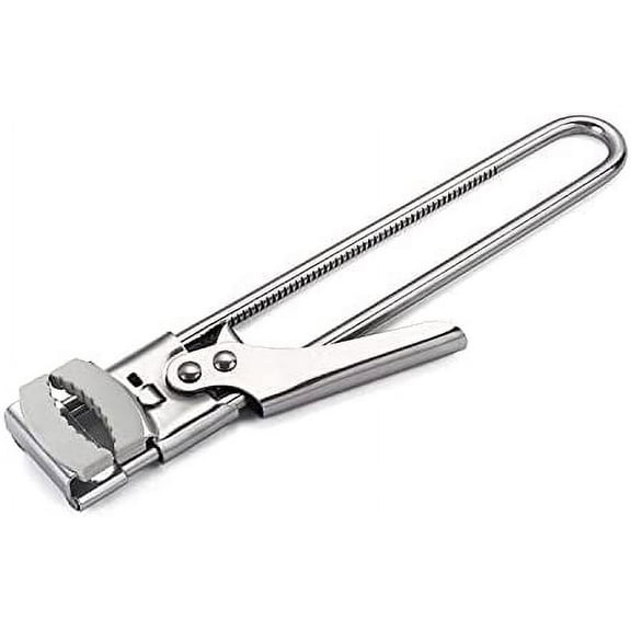 Adjustable Jar & Bottle Opener, Adjustable Multifunctional Stainless Steel Can Opener Jar Lid Gripper, Manual Jar Bottle Opener Kitchen Accessories Easily Opens (Silver 0.3in)