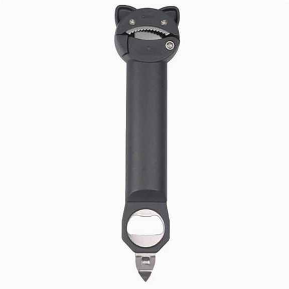 Adjustable Jar Opener & Bottle Opener, Multi-Function Lid Remover, Wine Corkscrew, Retractable Jaw Lid Opener w/ Magnetic Storage, Easy Grip Kitchen Gadget for Weak Hands & Seniors with Arthritis, A