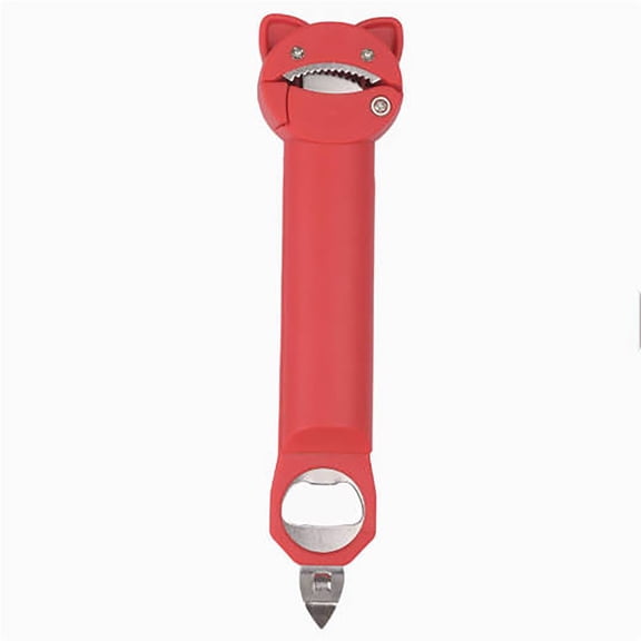 Adjustable Jar Opener & Bottle Opener, Multi-Function Lid Remover, Wine Corkscrew, Retractable Jaw Lid Opener w/ Magnetic Storage, Easy Grip Kitchen Gadget for Weak Hands & Seniors with Arthritis, C