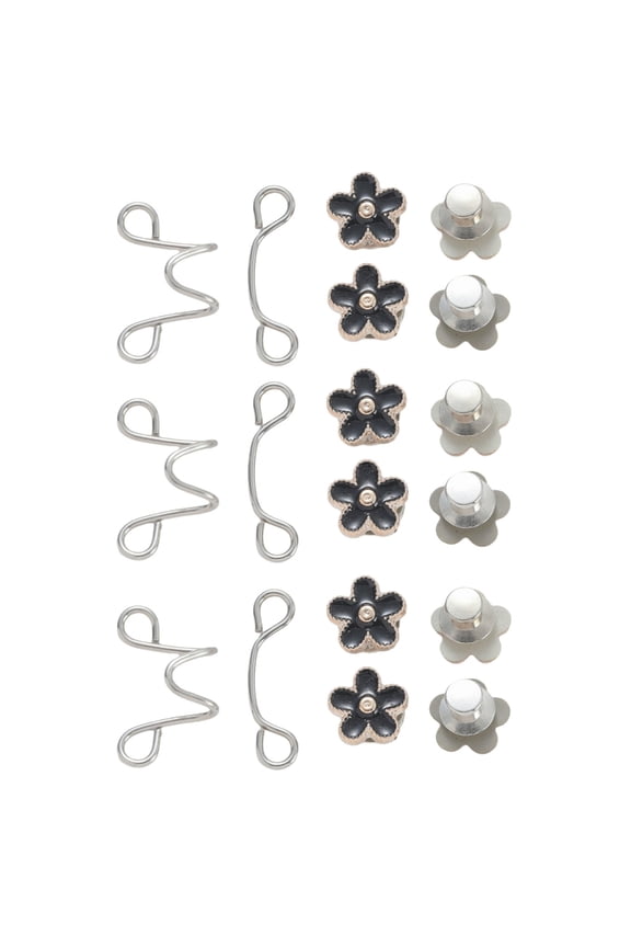 Adjustable Jeans Button Flower Waist Buckles, Jeans Button