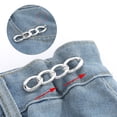 thumbnail image 1 of Adjustable Jeans Waist Button Pin Tightening Tool, Heavy Duty Seamless Removable Pant Extender and Reducer Fastener for Denim Skirts and Loose Trousers, 1 of 4