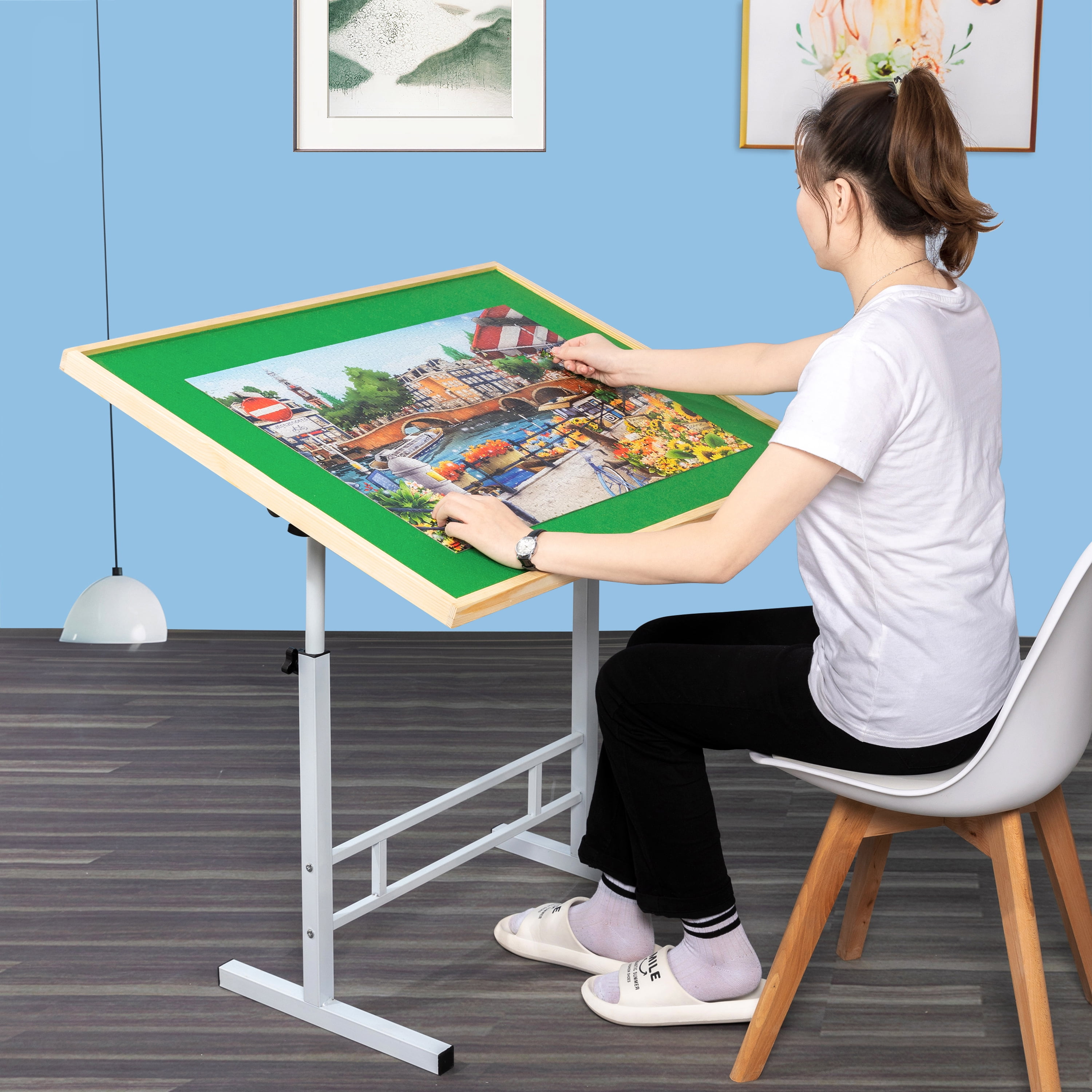 Adjustable Jigsaw Puzzle Table,Tilting Jigsaw Puzzle Board Fitting 500
