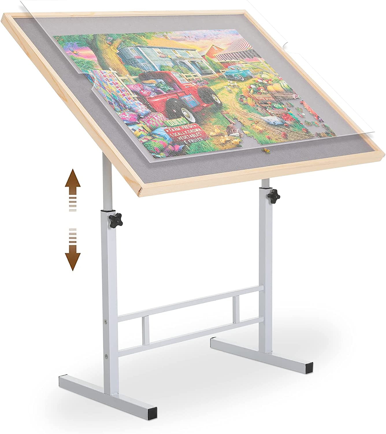 Patented】Adjustable Height & Tilt Jigsaw Puzzle Board for 1500