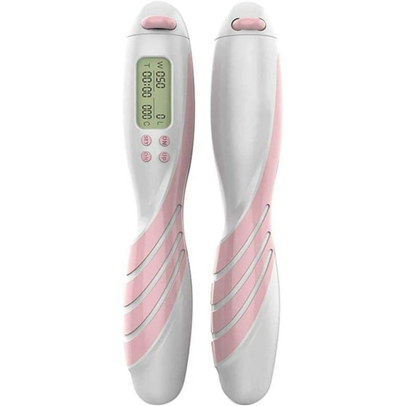 Adjustable Jump Rope with Counter, Digital Skipping Rope, Weighted Jump Rope Handle for Full Body Home Gym Workouts, Fitness, Boxing, Training Workout (No Tangling)