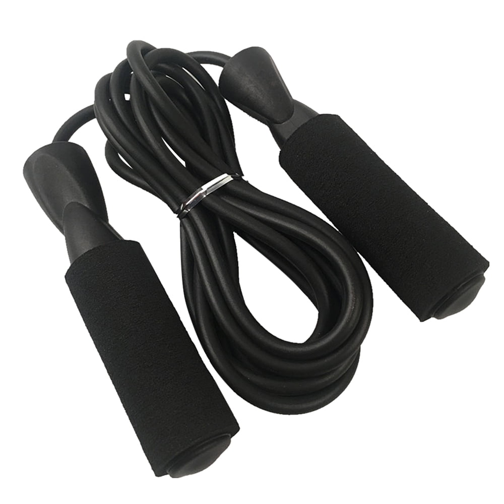 Adjustable Jump Rope Fitness Skipping Rope Soft Foam Handles Tangle ...