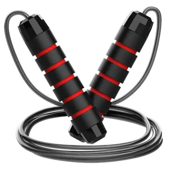 Adjustable Jump Rope For Speed Skipping Exercise Weight-Loss Fitness Women Men And Kid Rope Length Steel Ropes With Bearings