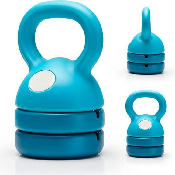 Adjustable Kettlebell Weights Set Cast Iron Exercise Fitness Kettle Ball Grip 5, 8, 9,12lb Free Weight Men Women Kettlebells for Home Gym Workout Ballistic, Core,Strength Training