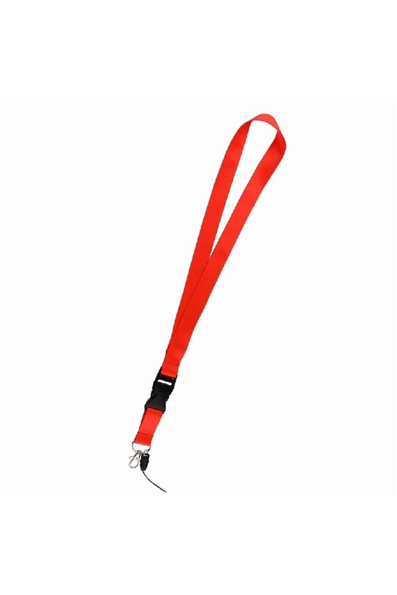 Adjustable Keychain Lanyard Badge Lanyard Strap Phone Lanyard For Men Women-red