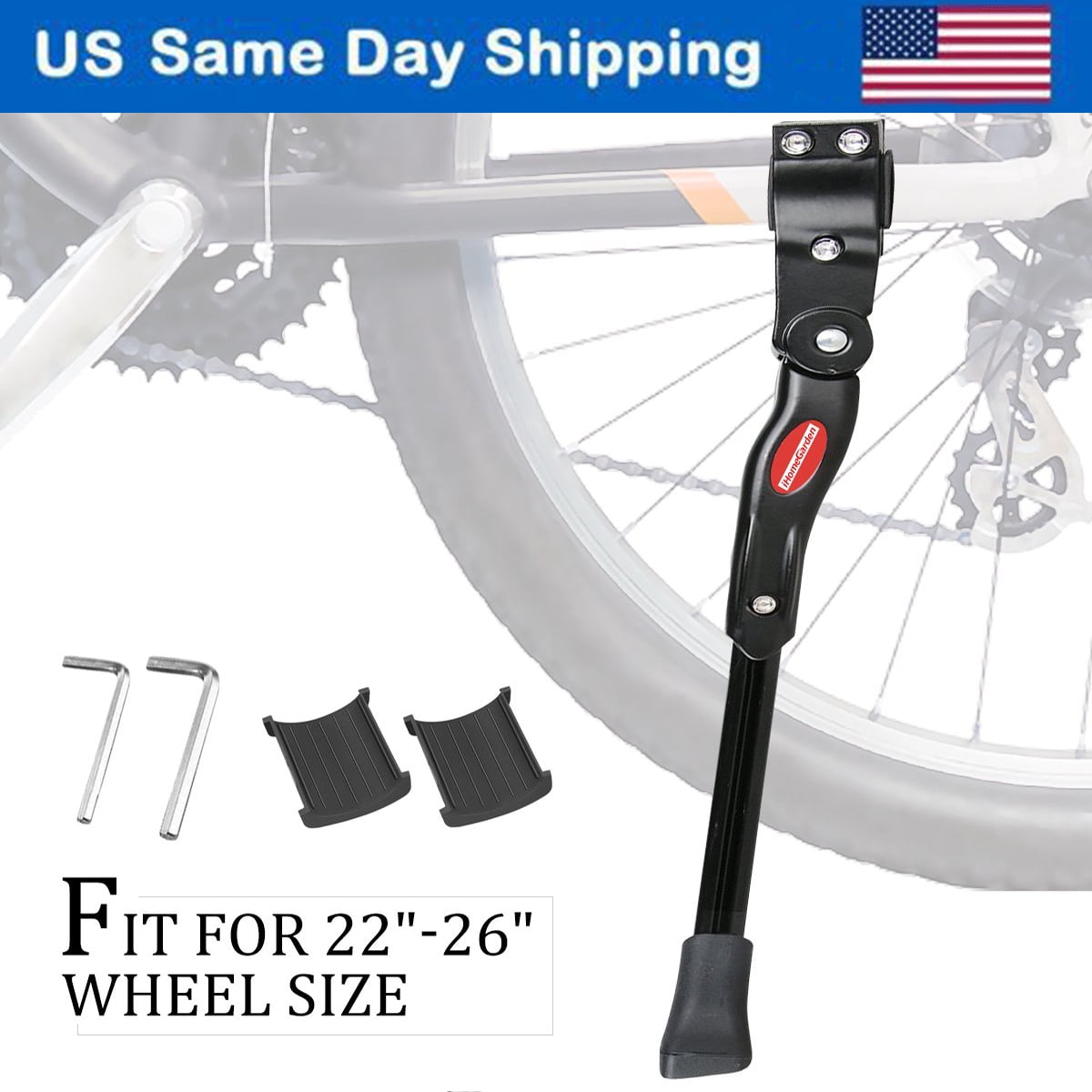 Bell Bracer 100 Adjustable Bike Kickstand Fits 12 to 20 Bicycles Walmart