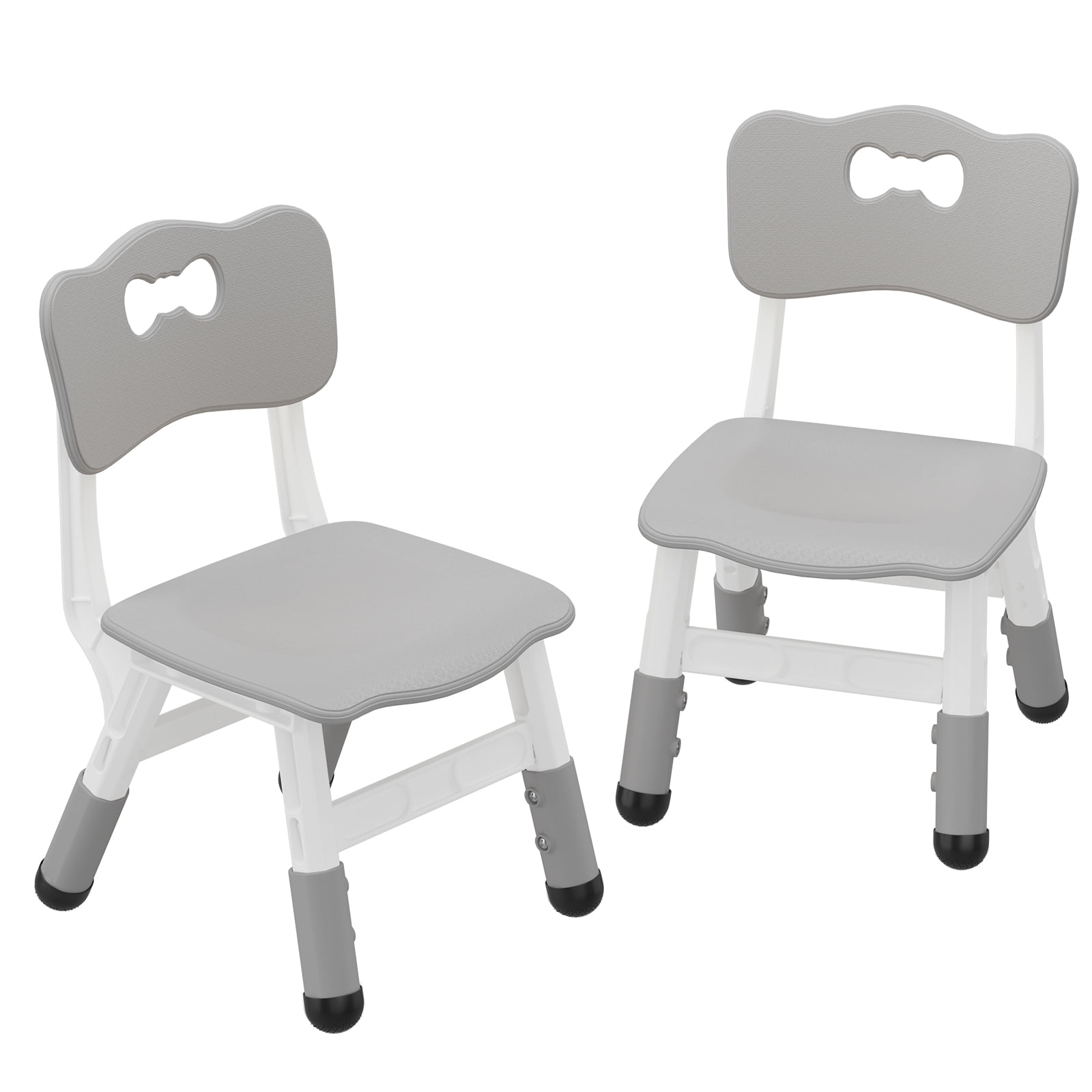 Adjustable Kids Chair 2 Pack, 3 Level Height Adjustable Anti-Slip Plastic Toddler Chair for Boys Girls Children Age 2-8, Suitable for Indoor or Outdoor Home School Daycare Nursery Use
