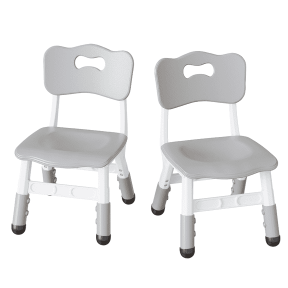 Adjustable Kids Chair (2pcs), 3 Level Height Adjustable Toddler Chair for Ages 3-8, Sturdy Child Chair with Maximum Bearing 220lbs, for Classrooms/Daycares/Homes, CPC & CE Approved