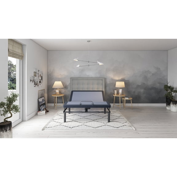 Adjustable King Bed Base with 3 Vibration Modes and Center Folding / Relaxing Sleep with Easy Installation