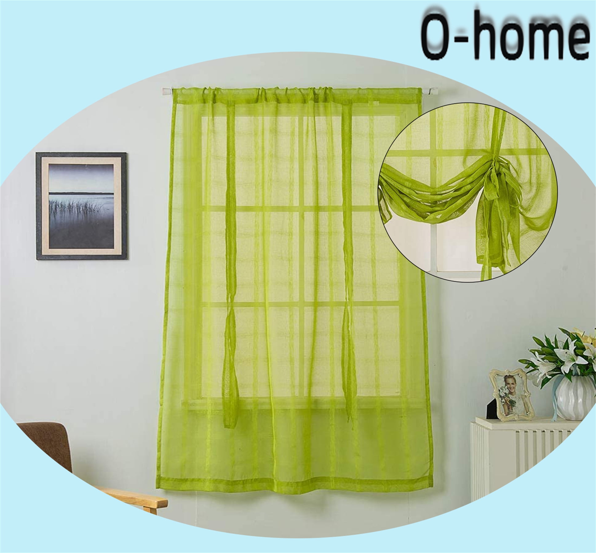 Adjustable Kitchen Balloon Curtain for Small Window