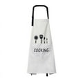 thumbnail image 1 of Adjustable Kitchen Chef Apron, Kitchen Cooking Waterproof Aprons,BBQ Apron,White, 1 of 5