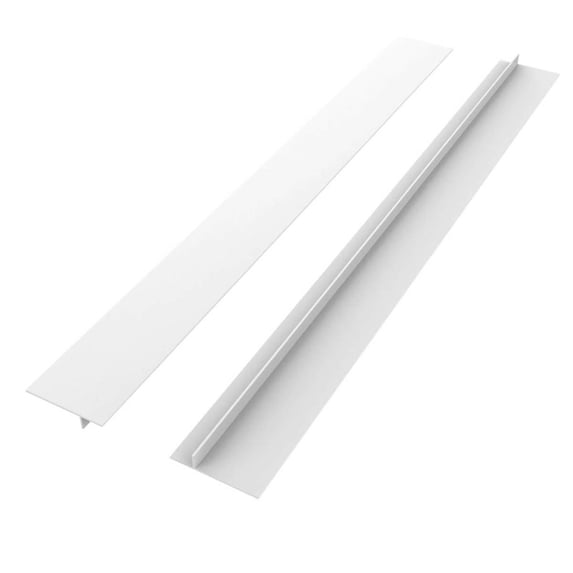 Adjustable Kitchen Gaps Cover Strip - 25" Length, T-Shape Edge for Stove Counter Gaps, Prevents Food Fall Through, Dishwasher Safe