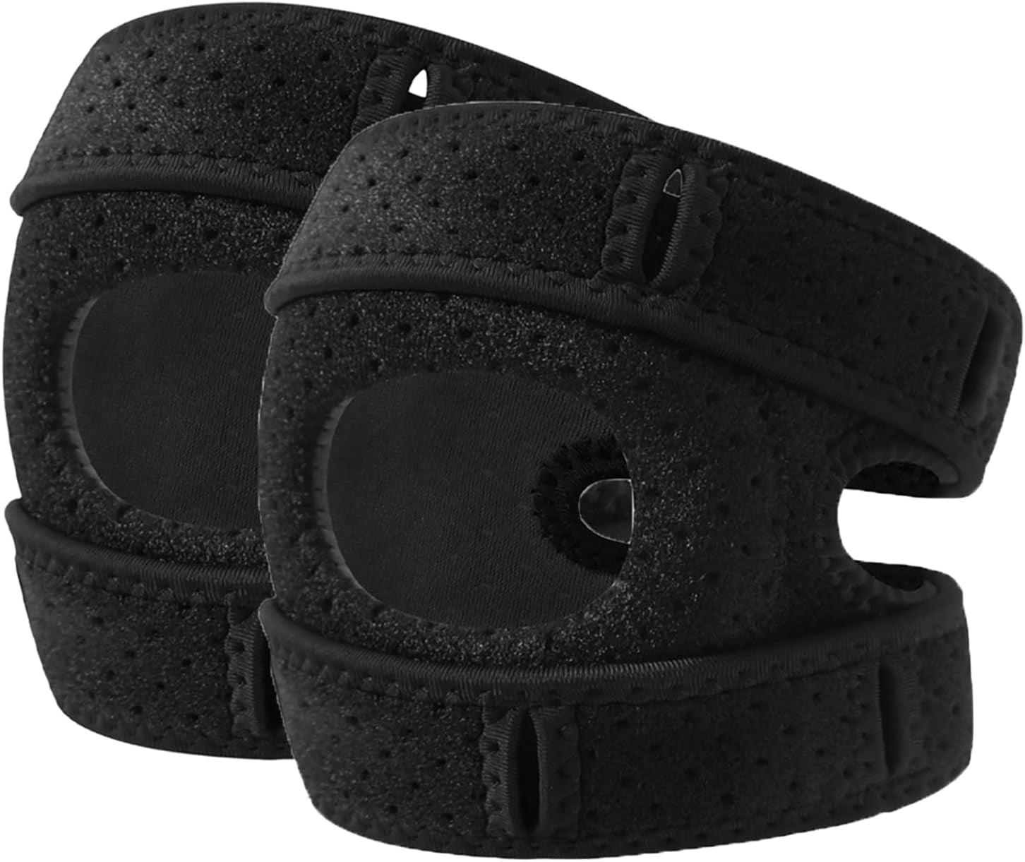 Adjustable Knee Brace for Men & Women, Patella Support with Gel Pads & Side Stabilizers – Compression Knee Strap for Running, Basketball, Cycling, Football, Mountaineering, Tennis