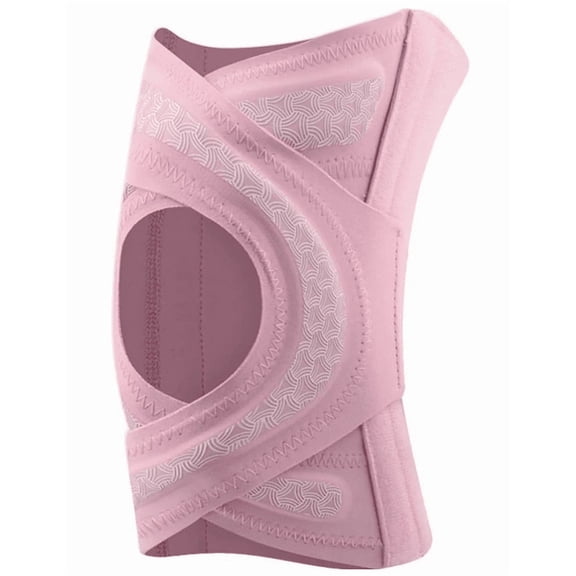 Adjustable Knee Brace with Side Stabilizers, Compression Support Sleeve for Knee Pain Relief, 2PC XXL, Pink