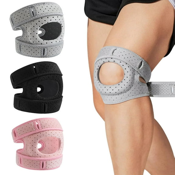 Adjustable Knee Braces for Knee Pain,Knee Brace with Patella Gel Pads, Knee Sleeve Support for Men and Women Sports Workout Gym Running Basketball