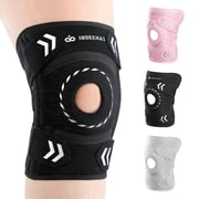INDEEMAX Adjustable Compression Knee Brace with Patellar Pad,Tendon Support&Stabilizers-Arthritis,Injury Recovery, Sports,Black