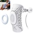 thumbnail image 1 of Adjustable Knit Knee Support Brace with Rotary Knob, Silicone Pad & Spring Stabilizers, Compression Knee Sleeve for Running Basketball Sports Beige, 1 of 6