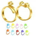 thumbnail image 1 of Adjustable Knitting Crochet Loop Rings Metal Yarn Guide, 1 of 20
