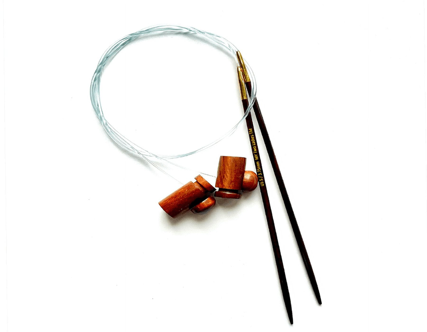 Adjustable Knitting Needles Extra Strength Densified Wood 10 Sizes
