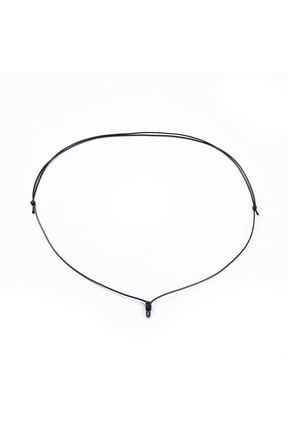 Adjustable Korean Waxed Making Black Polyester Cord Necklace