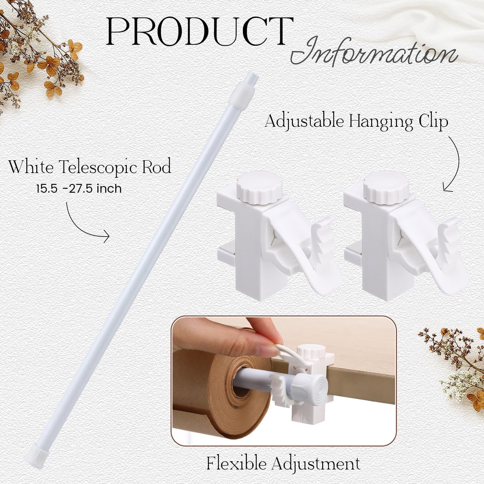 Adjustable Kraft Paper Roll Holder Tabletop Easel 15.5-27.5 Inch Carbon ...