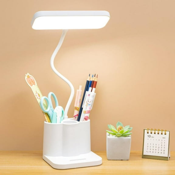 Adjustable LED Desk Lamp with Touch & Remote Control - Dimmable Study Light for Office, College Dorm, Bedroom - 3 Lighting Modes, Timer, Pen Holder & Memory Function